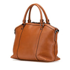 Gucci Leather GG Charm Dome Satchel
