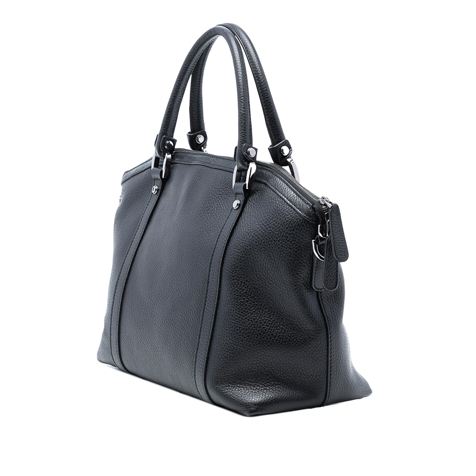 Gucci Leather GG Charm Dome Satchel