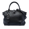 Gucci Leather GG Charm Dome Satchel