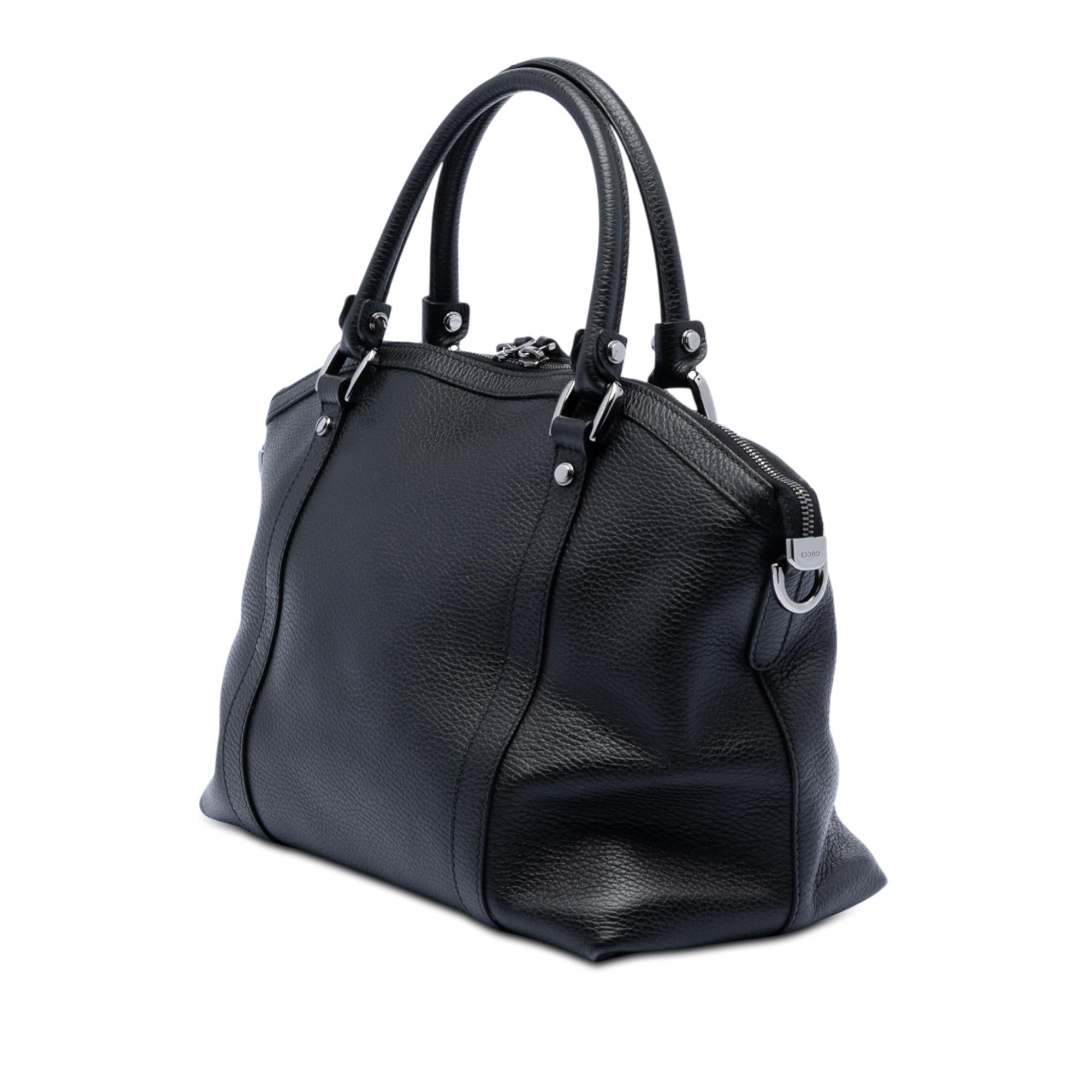 Gucci Leather GG Charm Dome Satchel