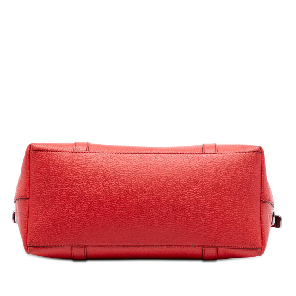 Gucci Leather GG Charm Dome Satchel