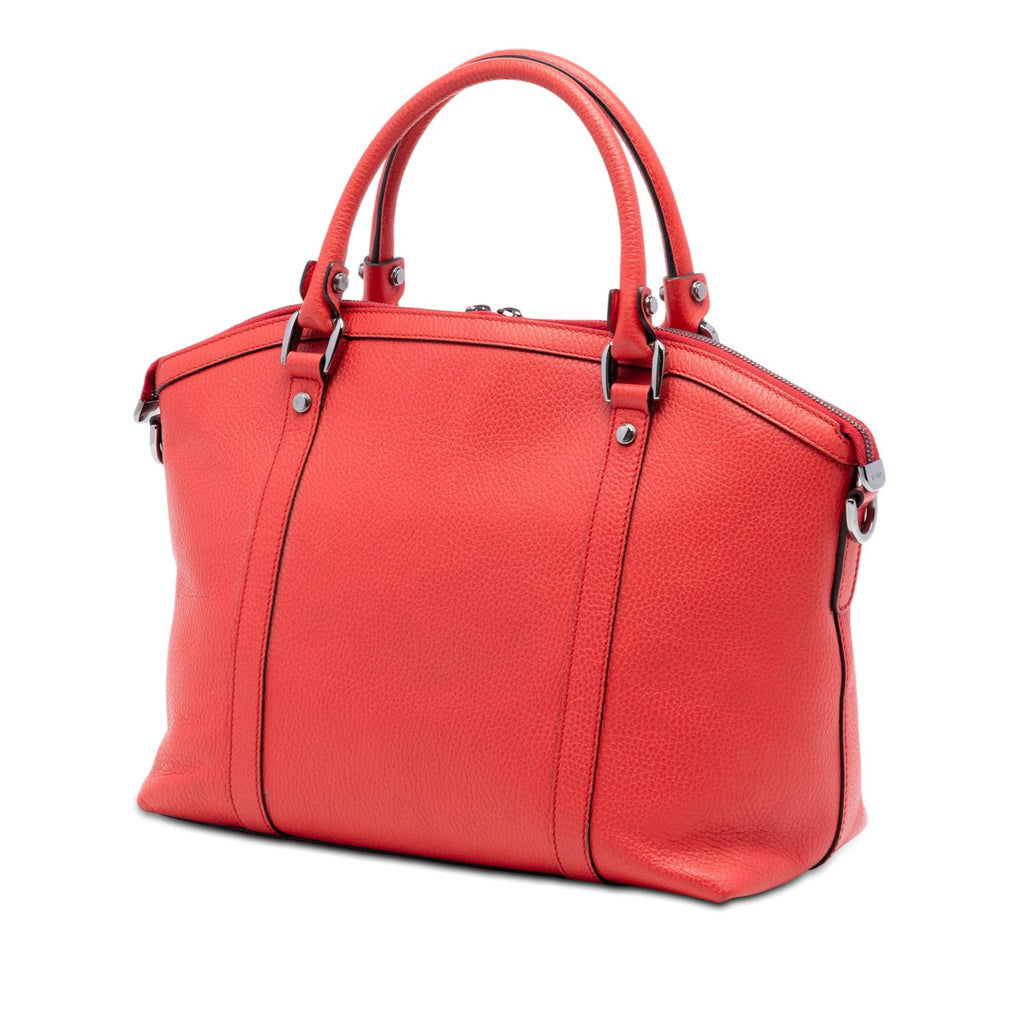 Gucci Leather GG Charm Dome Satchel