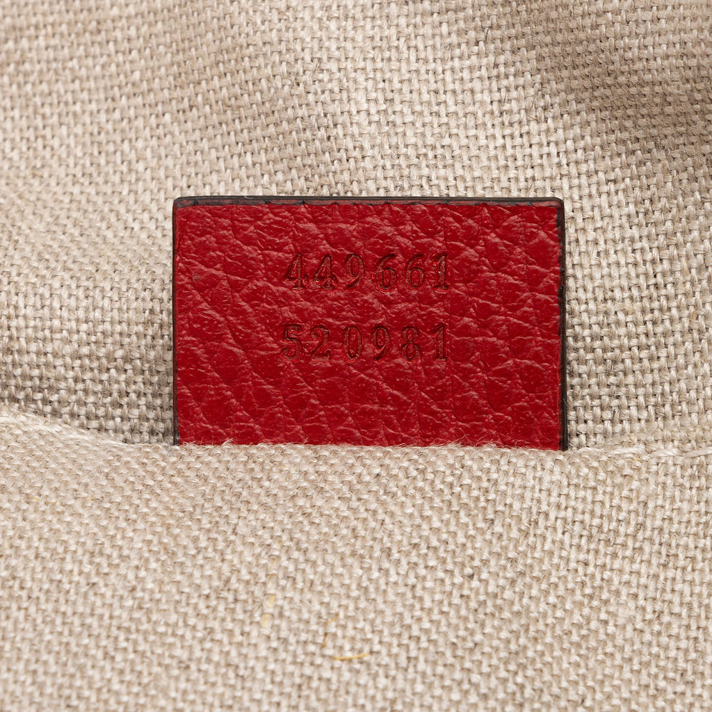Gucci Leather GG Charm Dome Small Satchel