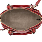 Gucci Leather GG Charm Dome Small Satchel