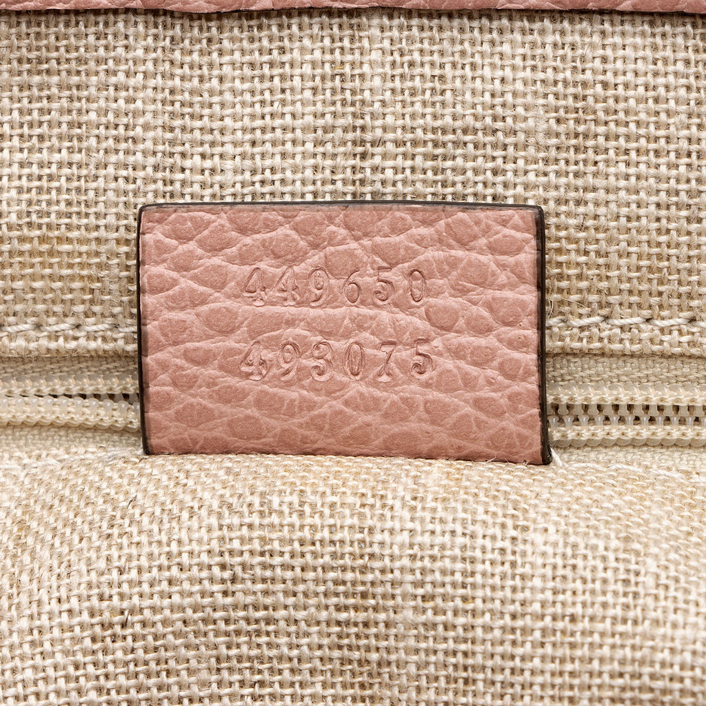 Gucci Leather GG Charm Large Satchel