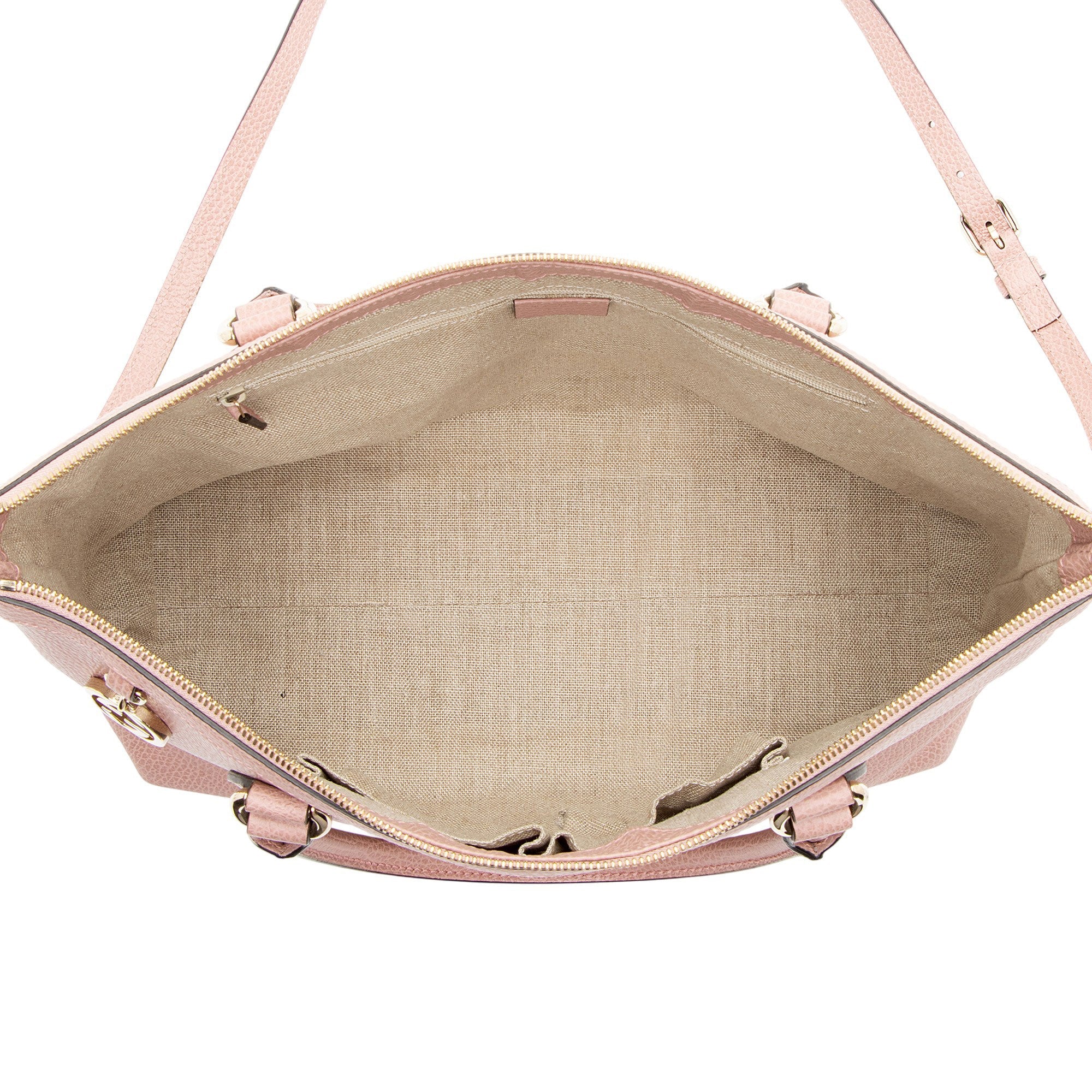 Gucci Leather GG Charm Large Satchel