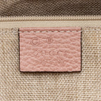 Gucci Leather GG Charm Large Satchel