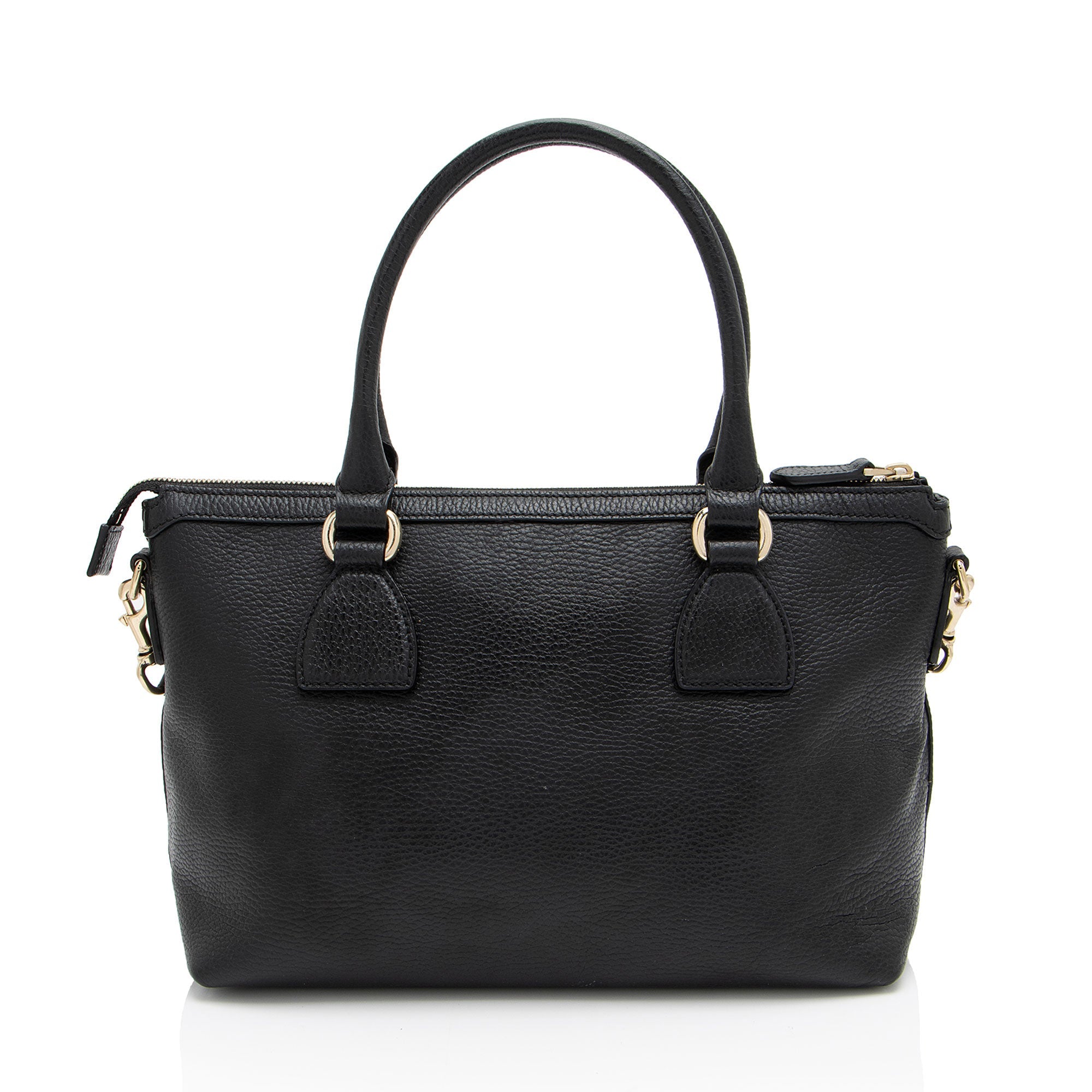 Gucci Leather GG Charm Satchel