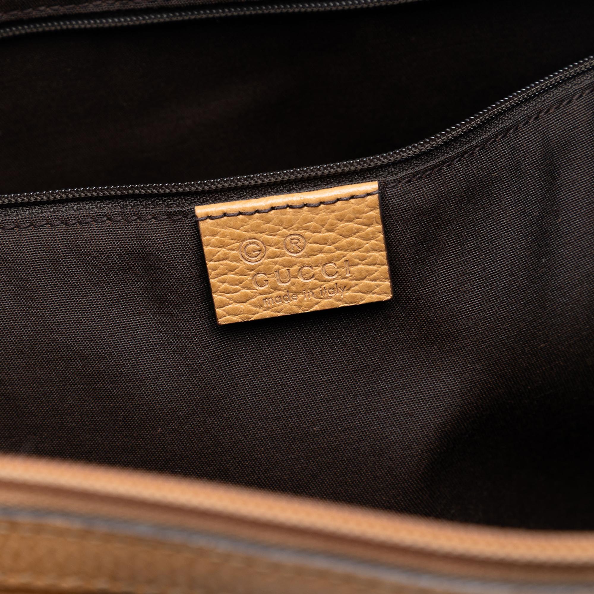 Gucci Leather GG Charm Satchel