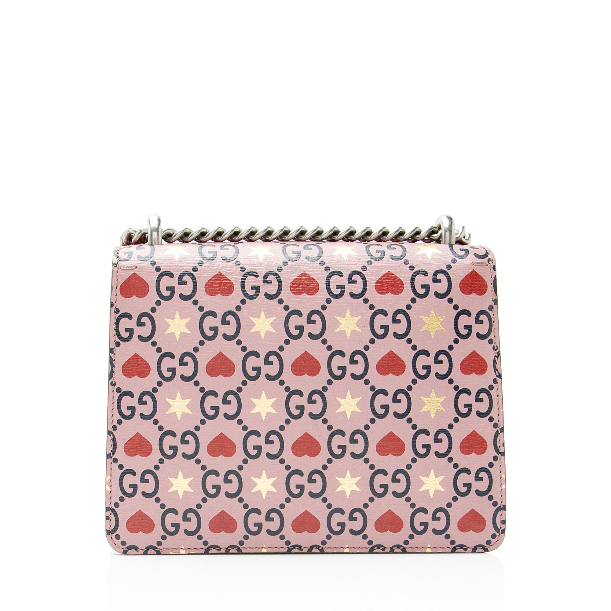 Gucci Leather Crystal Valentines Dionysus Small Shoulder Bag