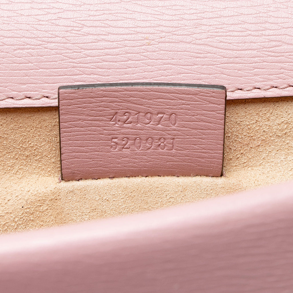 Gucci Leather Crystal Valentines Dionysus Small Shoulder Bag