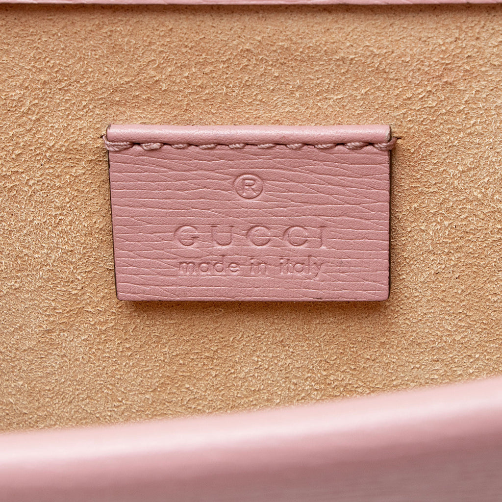 Gucci Leather Crystal Valentines Dionysus Small Shoulder Bag