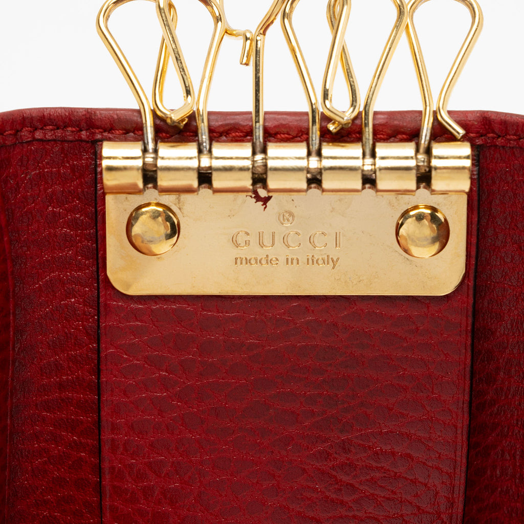 Gucci Leather GG Marmont 6 Key Case (SHF-PqM90W)