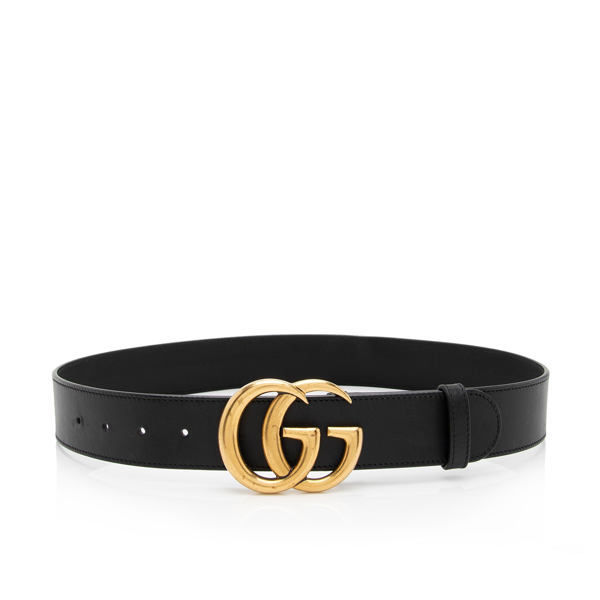 Gucci Leather GG Marmont Belt - Size 32 / 80 (SHF-NBnmIU)