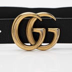 Gucci Leather GG Marmont Belt - Size 34 / 85 (SHF-QTH5B1)