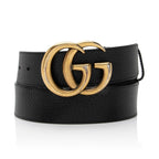 Gucci Leather GG Marmont Belt - Size 34 / 85 (SHF-QTH5B1)