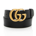 Gucci Leather GG Marmont Belt - Size 34 / 85 (SHF-c1NOzY)