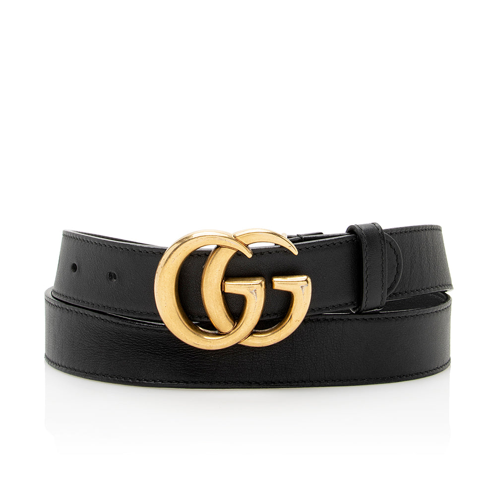 Gucci Leather GG Marmont Belt - Size 36 / 90 (SHF-21795)