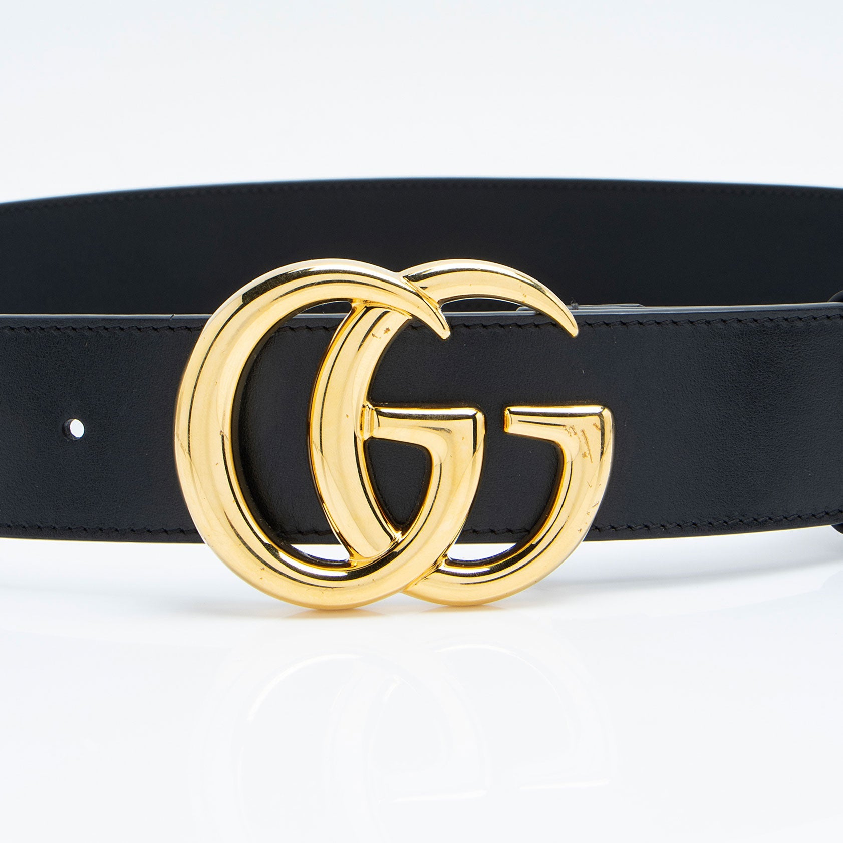 Gucci Leather GG Marmont Belt - Size 36 / 90 (SHF-tnvkMD)