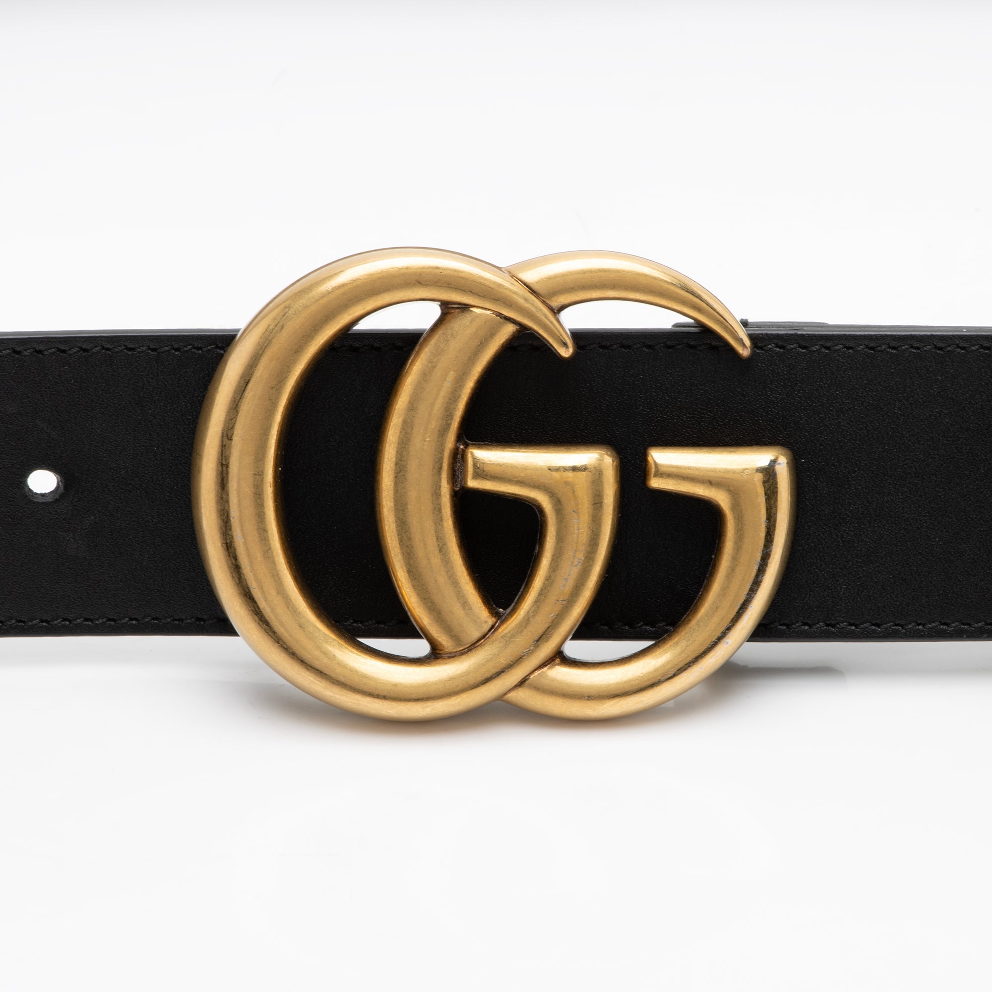 Gucci Leather GG Marmont Belt - Size 36 / 90