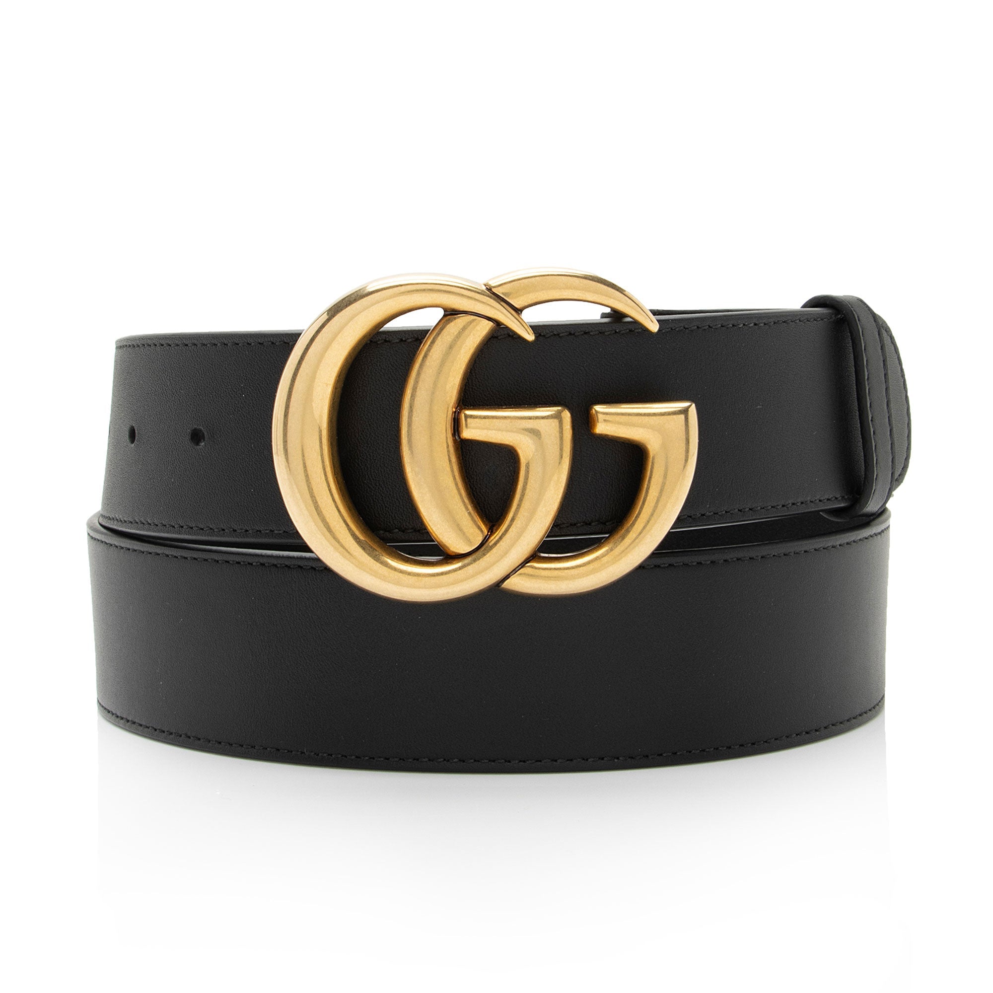 Gucci Leather GG Marmont Belt - Size 38 / 95 (SHF-Ghk80h)