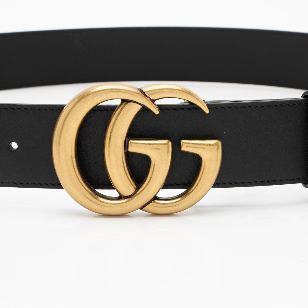 Gucci Leather GG Marmont Belt - Size 40 / 100 (SHF-JwUV3H)