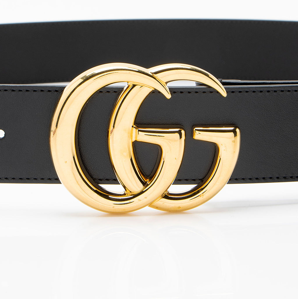 Gucci Leather GG Marmont Belt - Size 44 / 110