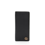 Gucci Leather GG Marmont Bifold Long Wallet (SHF-0QNfI9)