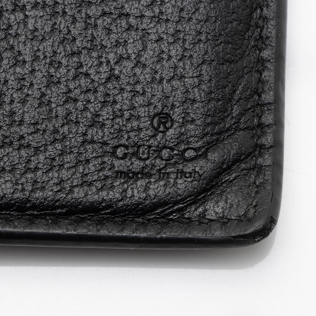 Gucci Leather GG Marmont Bifold Long Wallet (SHF-0QNfI9)