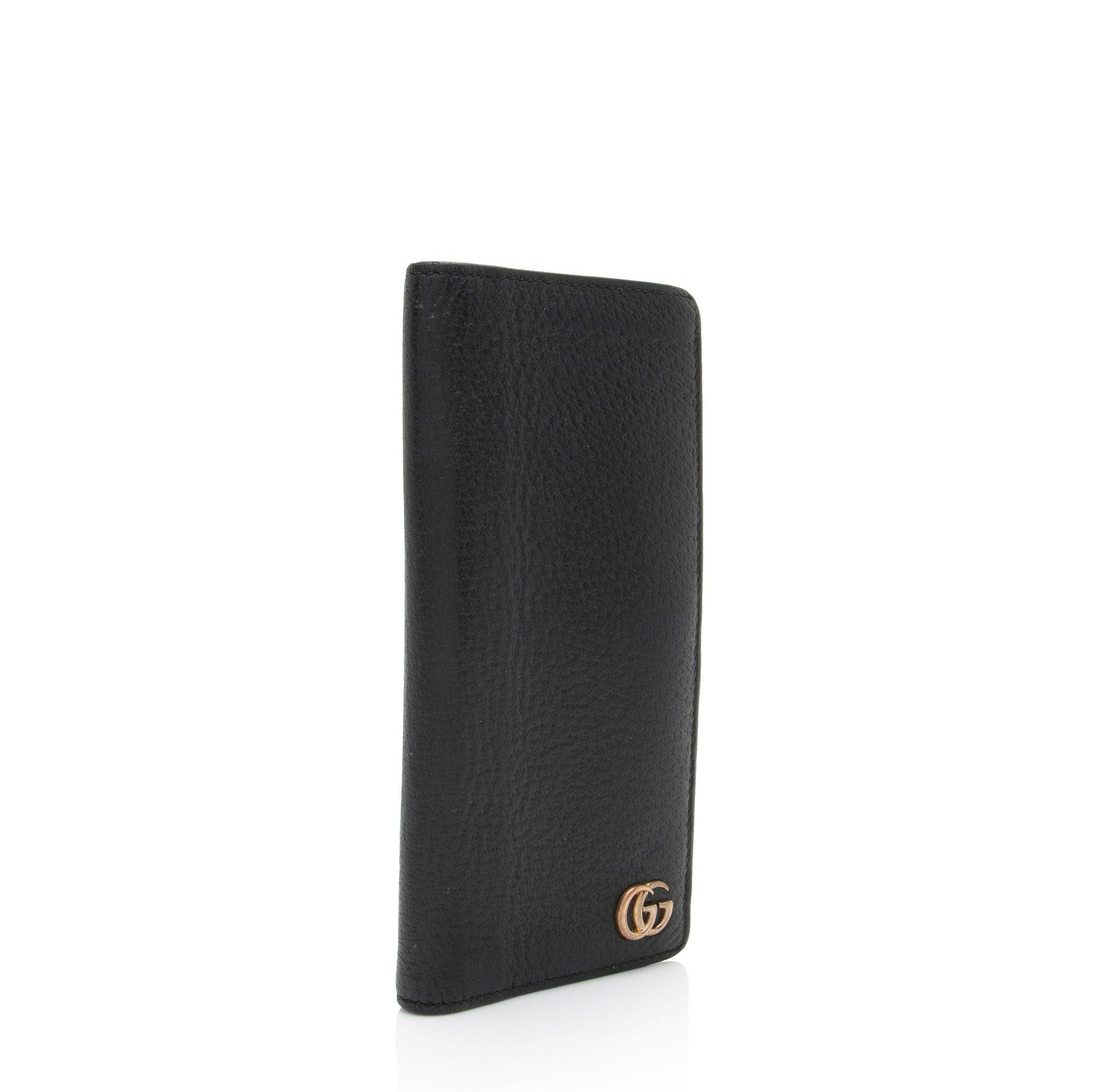 Gucci Leather GG Marmont Bifold Long Wallet (SHF-0QNfI9)