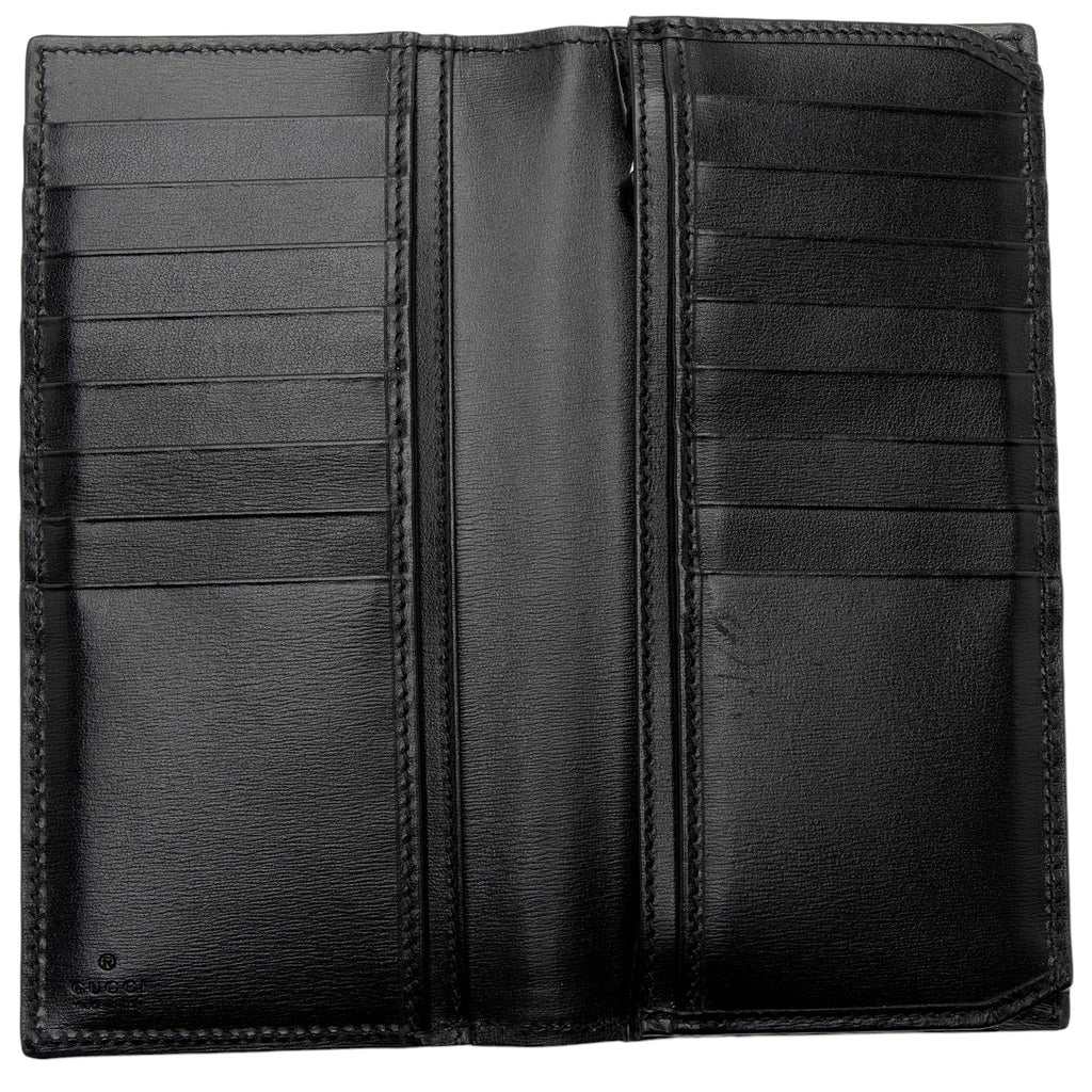Gucci Leather GG Marmont Bi-Fold Long Wallet (SHF-JufLVc)