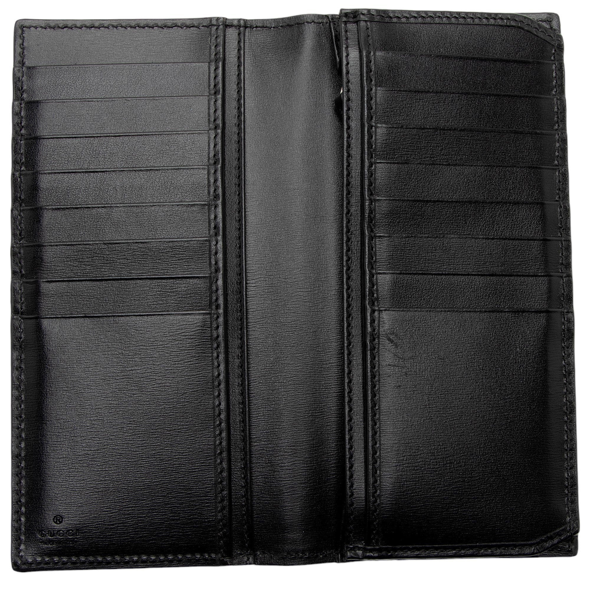 Gucci Leather GG Marmont Bi-Fold Long Wallet (SHF-JufLVc)