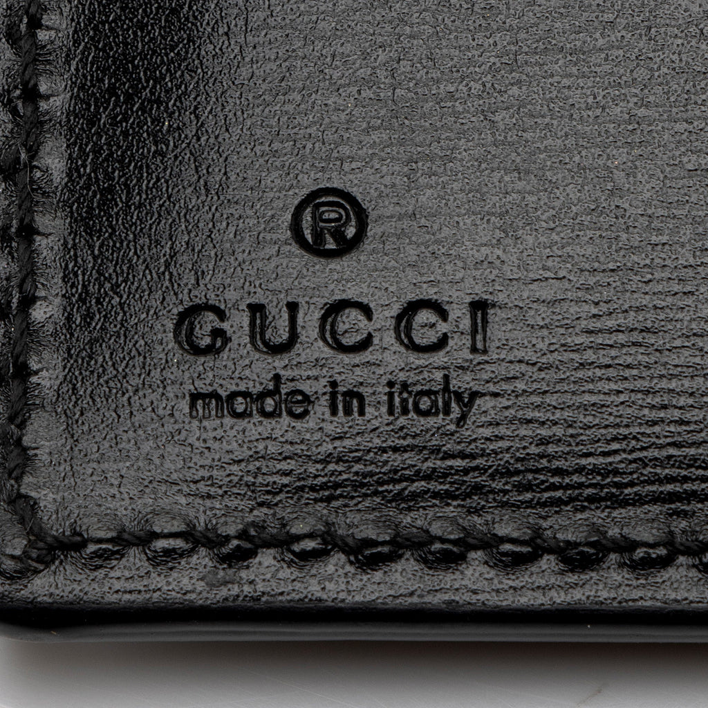 Gucci Leather GG Marmont Bi-Fold Long Wallet (SHF-JufLVc)
