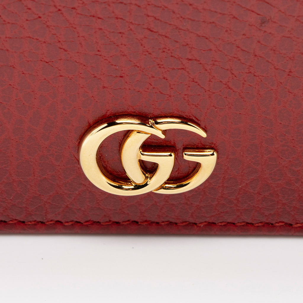 Gucci Leather GG Marmont Card Case Wallet (SHF-S4ROsJ)
