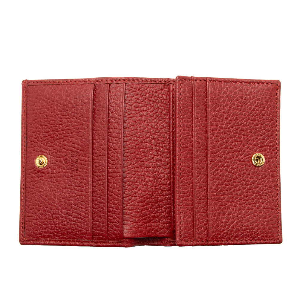 Gucci Leather GG Marmont Card Case Wallet (SHF-S4ROsJ)