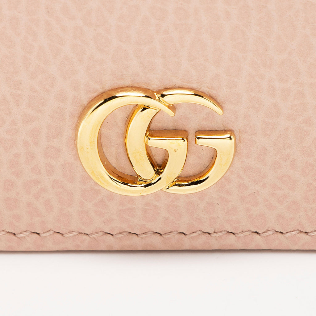 Gucci Leather GG Marmont Card Case (SHF-6RLRCz)