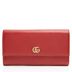 Gucci Leather Double G Continental Wallet