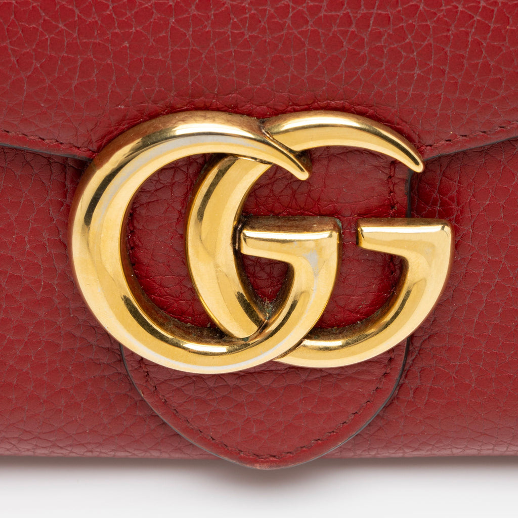Gucci Leather GG Marmont Continental Wallet