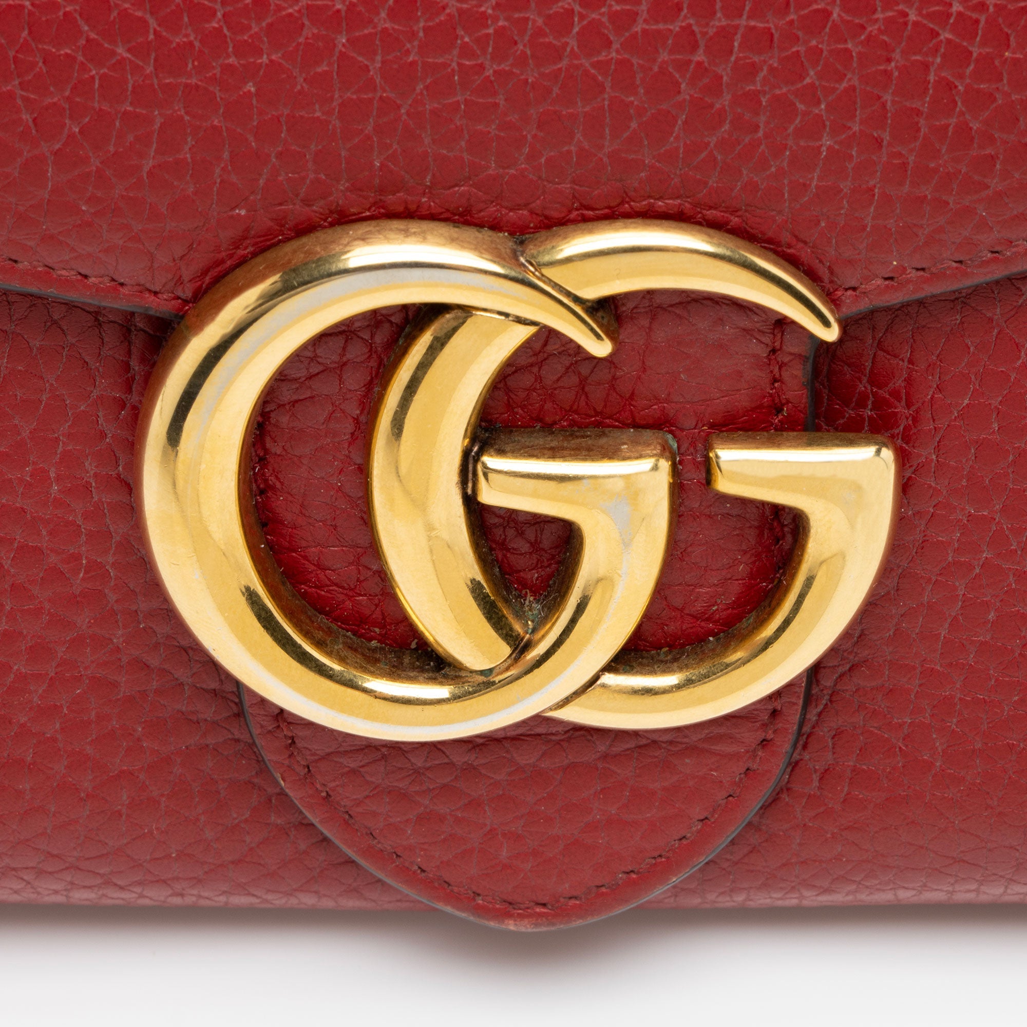 Gucci Leather GG Marmont Continental Wallet