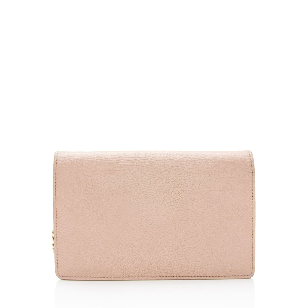 Gucci Leather GG Marmont Mini Chain Bag (SHF-bvCAjP)