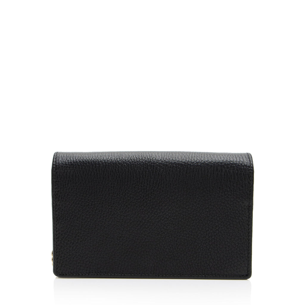 Gucci Leather GG Marmont Mini Chain Bag (SHF-srjOwr)
