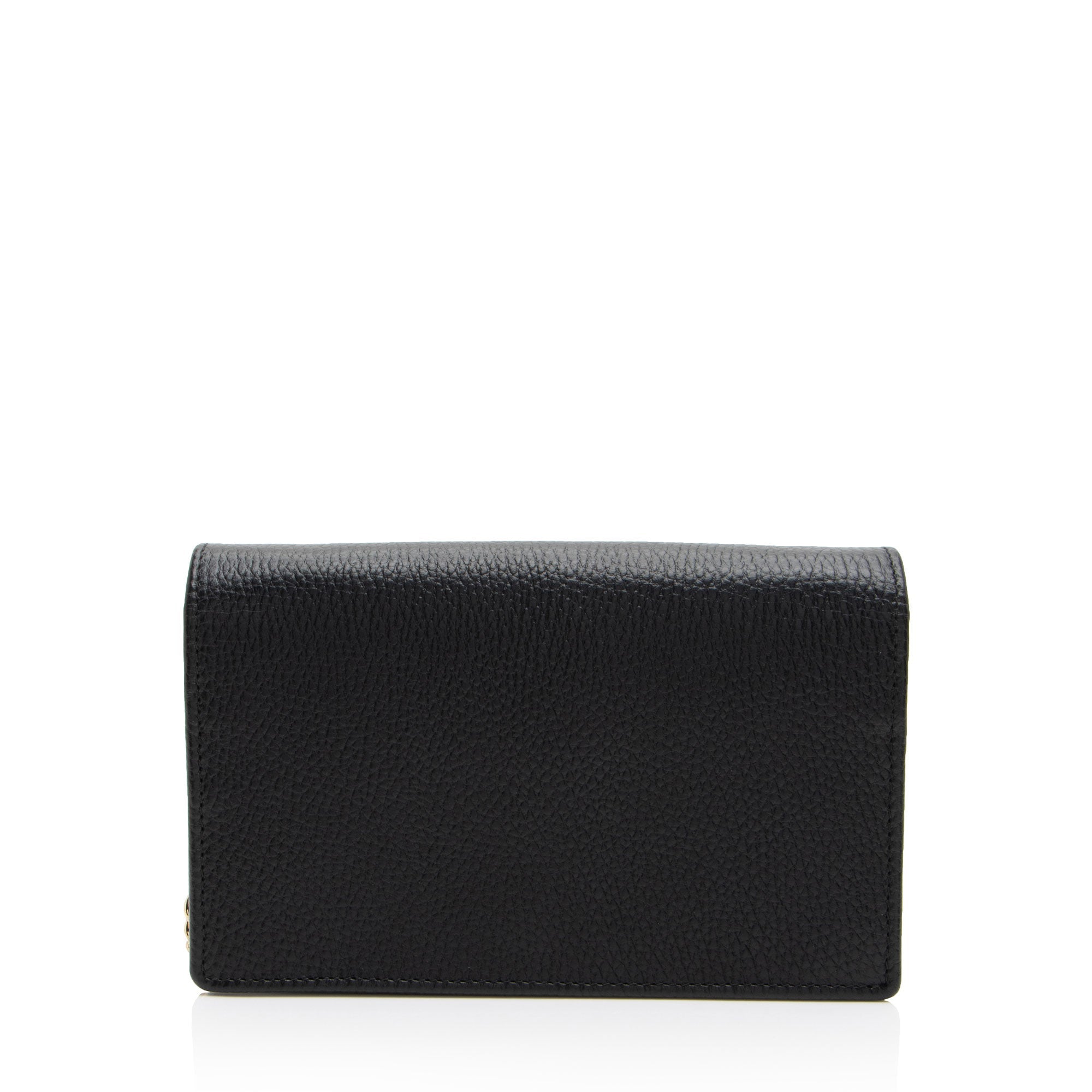 Gucci Leather GG Marmont Mini Chain Bag (SHF-srjOwr)