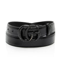 Gucci Leather GG Marmont Monochrome Belt - Size 34 / 85