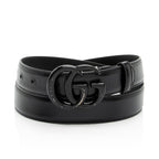 Gucci Leather GG Marmont Monochrome Belt - Size 34 / 85