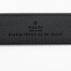 Gucci Leather GG Marmont Monochrome Belt - Size 34 / 85