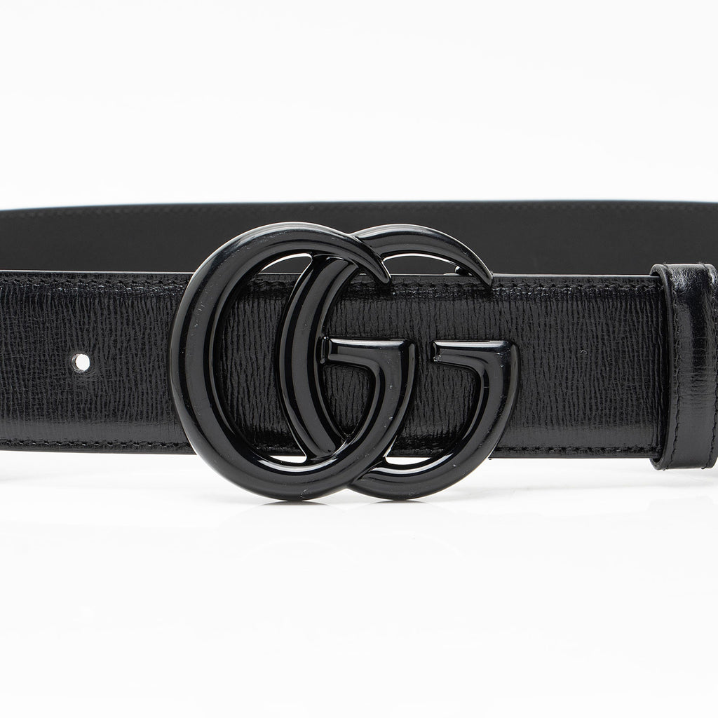 Gucci Leather GG Marmont Monochrome Belt - Size 36 / 90
