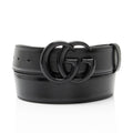 Gucci Leather GG Marmont Monochrome Belt - Size 36 / 90