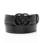 Gucci Leather GG Marmont Monochrome Belt - Size 36 / 90