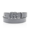 Gucci Leather GG Marmont Monochrome Belt - Size 36 / 90 (SHF-Q0vlr0)