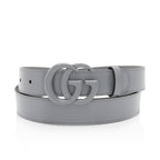 Gucci Leather GG Marmont Monochrome Belt - Size 36 / 90 (SHF-Q0vlr0)